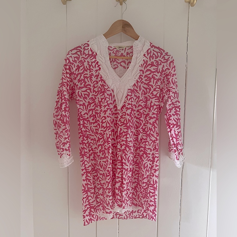 Pink Print Cotton Tunic
